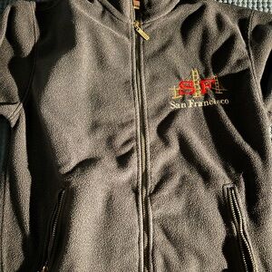 San Francisco zip up fleece hoodie